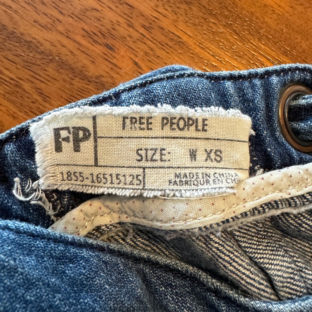 Free People Strappy Denim One Piece in Abyss Blue Size XS - Picture 10 of 11